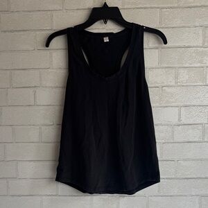 Lululemon Easy Cotton Black Racerback Tank Top